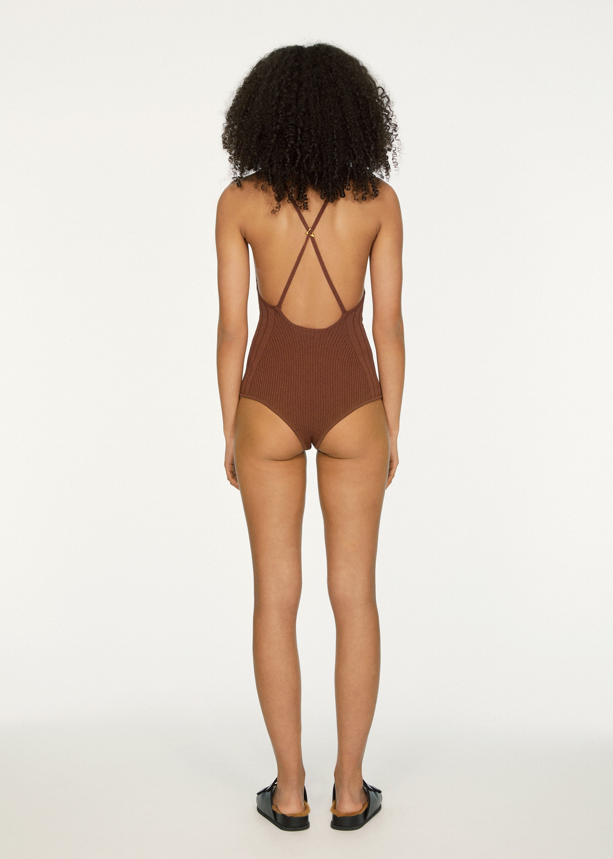 Body Silver côtelé - Chocolate