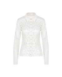 Chemise Sissi brodée - Moon White