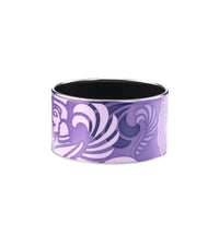 Manchette Diva en émail et plaqué au rhodium - Violette