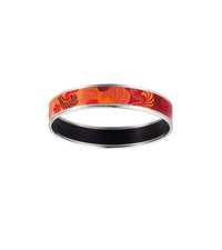 Bracelet Miss en émail et plaqué au rhodium - Rouge & orange