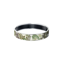 Miss enamel and rhodium-plated bracelet - Dark green & grey