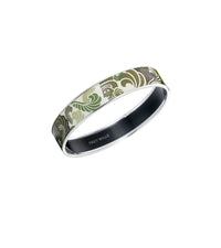 Miss enamel and rhodium-plated bracelet - Dark green & grey