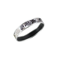 Bracelet Miss en émail et plaqué au rhodium - Gris & noir & argent