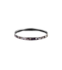 Bracelet Ultra en émail et plaqué au rhodium - Gris & noir & argent