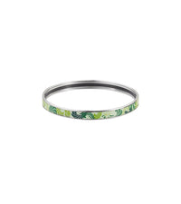 Bracelet Ultra en émail et plaqué au rhodium - Vert & Argent