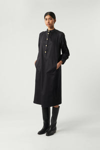 NOIR _ Robe Sixtine en coton - Noir