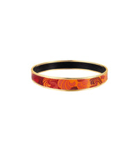 Bracelet Miss en émail et décoré à l'or - Rouge & orange