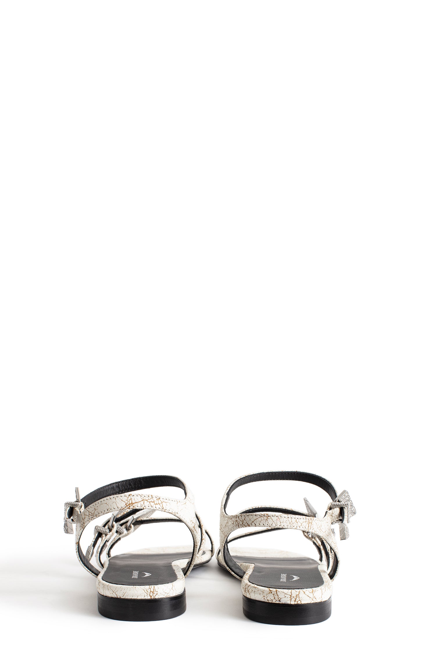 Sandales Paros Strass en cuir - Blanc