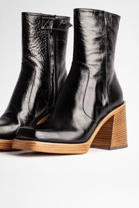 Bottines Star Vintage Patent en cuir - Noir