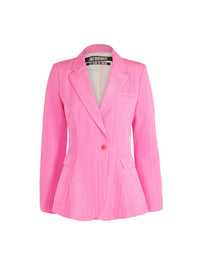 Veste de costume Qui Vole en soie mélangée - Pink