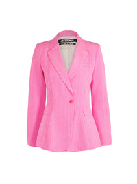 Veste de costume Qui Vole en soie mélangée - Pink