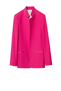 Veste Volly en satin - Framboise