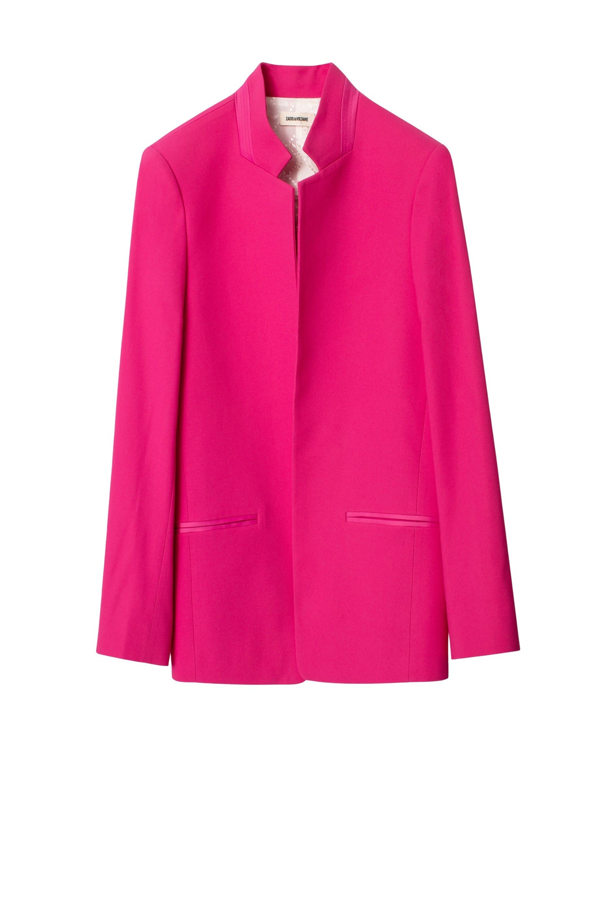 Veste Volly en satin - Framboise