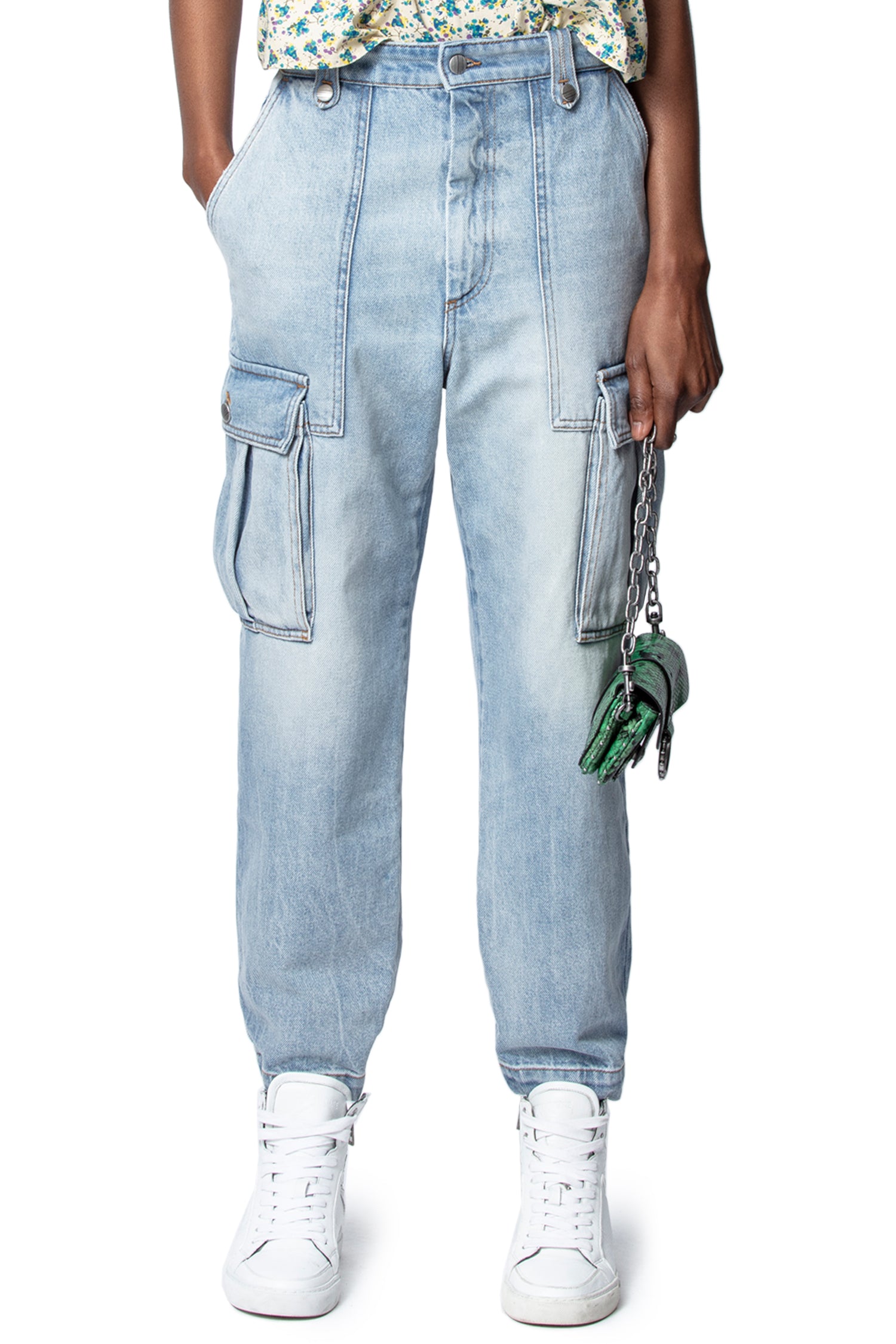 ZHORS LIGNE BLEU PILOTE DENIM JEANS SHOW