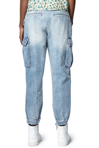 ZHORS LIGNE BLEU PILOTE DENIM JEANS SHOW