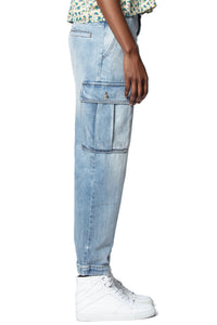 ZHORS LIGNE BLEU PILOTE DENIM JEANS SHOW