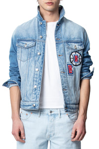 Blouson Base LA Clippers - Bleu