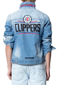 Blouson Base LA Clippers - Bleu