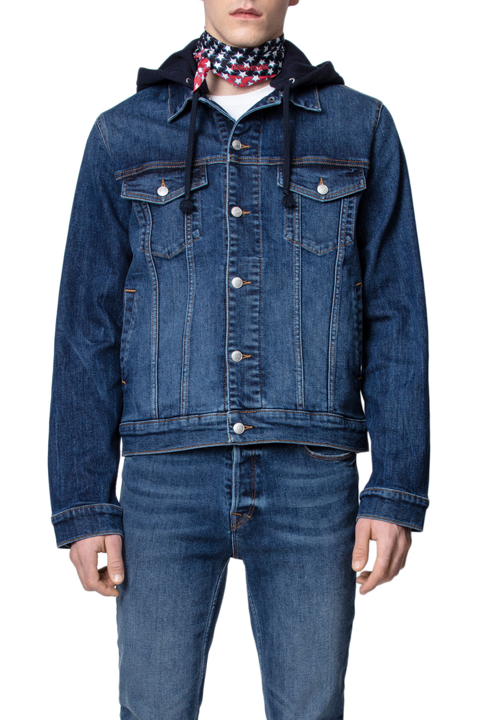 Blouson Base Denim - Bleu