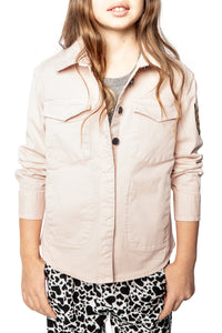 Chemise Bonnie en cuir - Rose