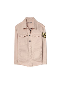 Chemise Bonnie en cuir - Rose