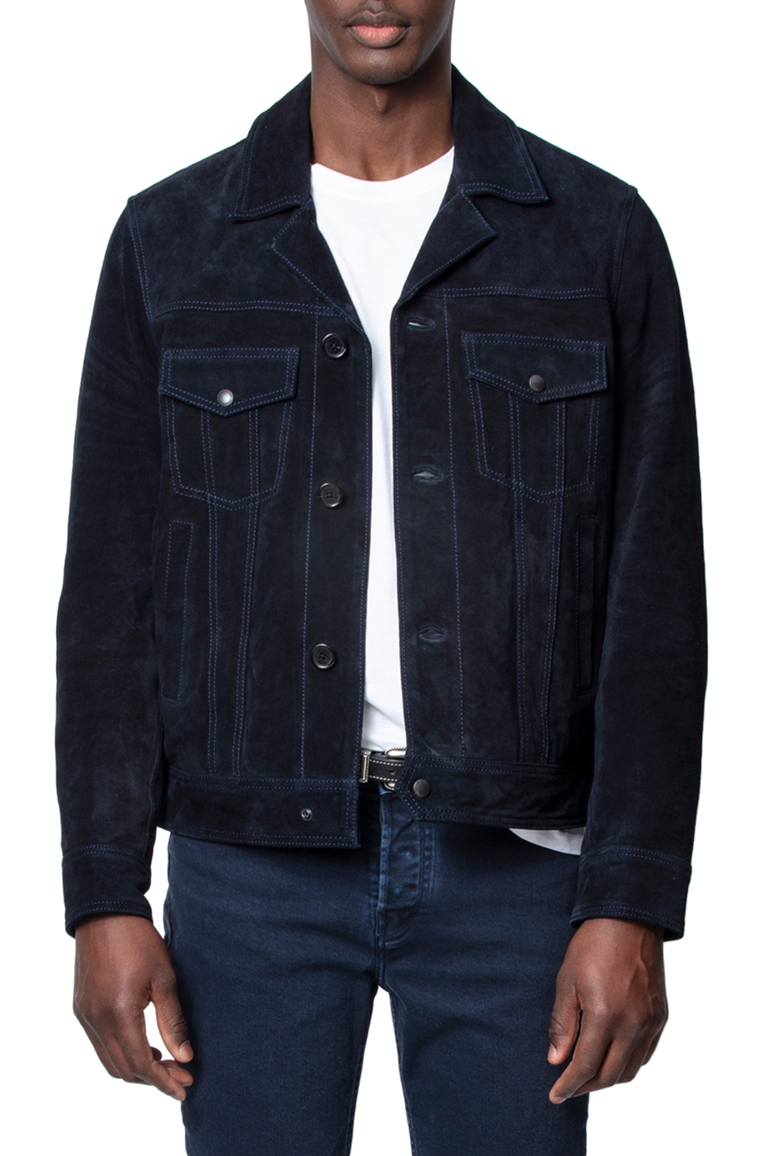 Blouson Lawrence Suede - Marine
