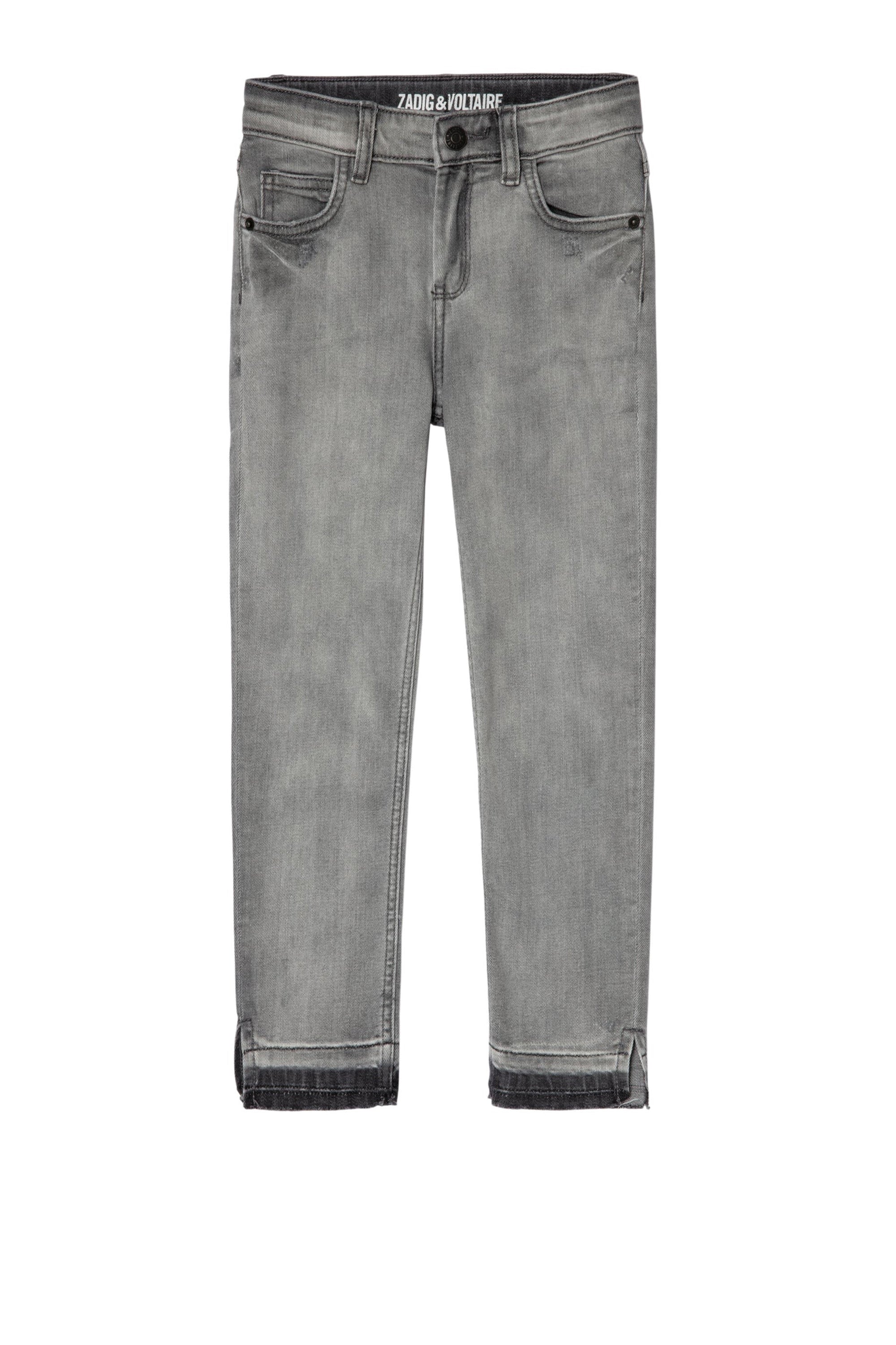 Pantalon Megan en cuir - Gris