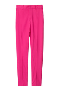 Panda satin trousers - Raspberry