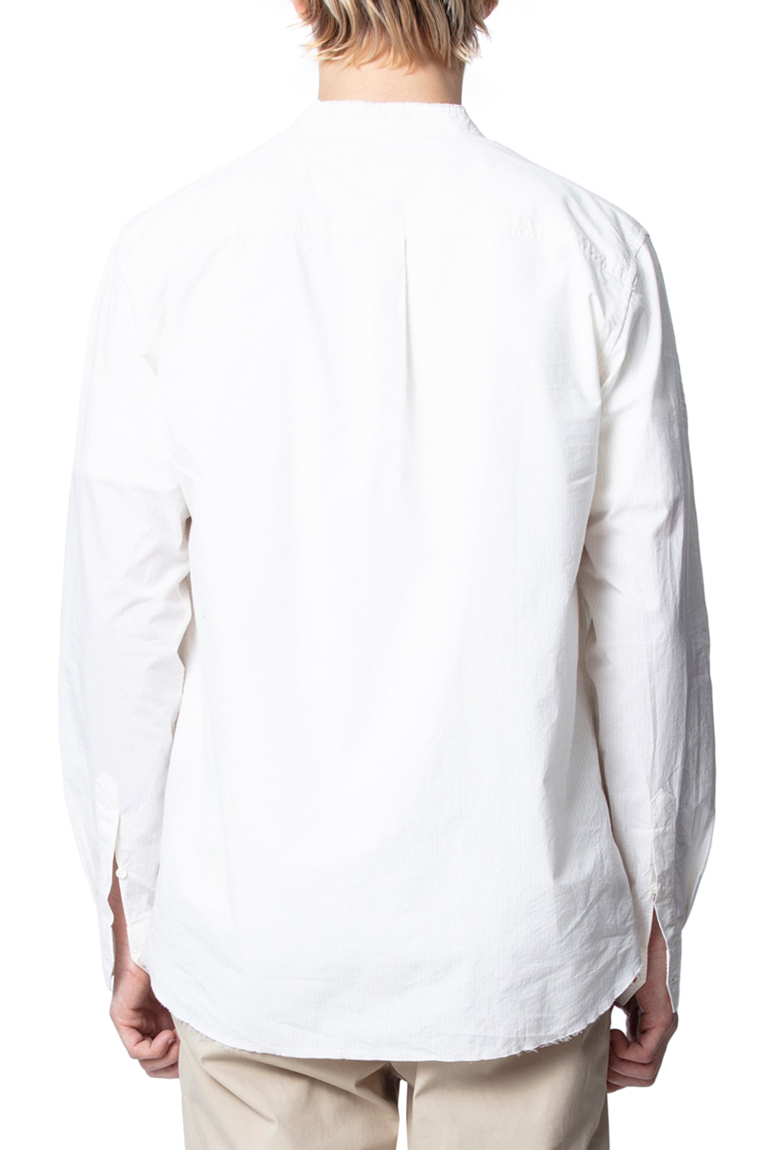 ZHORS LIGNE ECRU STAN STRIPE OFFICIER CHEMISE