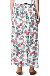 Jupe Josia Print Flower - Ecru