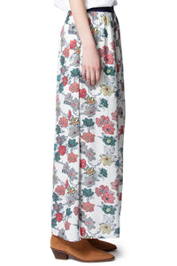 Jupe Josia Print Flower - Ecru