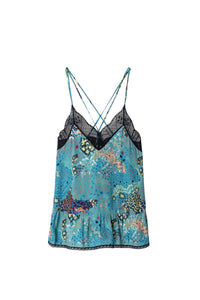 Caraco Celest Glam Rock en lin - Eucalyptus