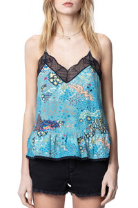 Caraco Celest Glam Rock en lin - Eucalyptus