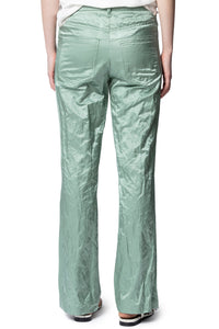 Pistol satin trousers - Almond