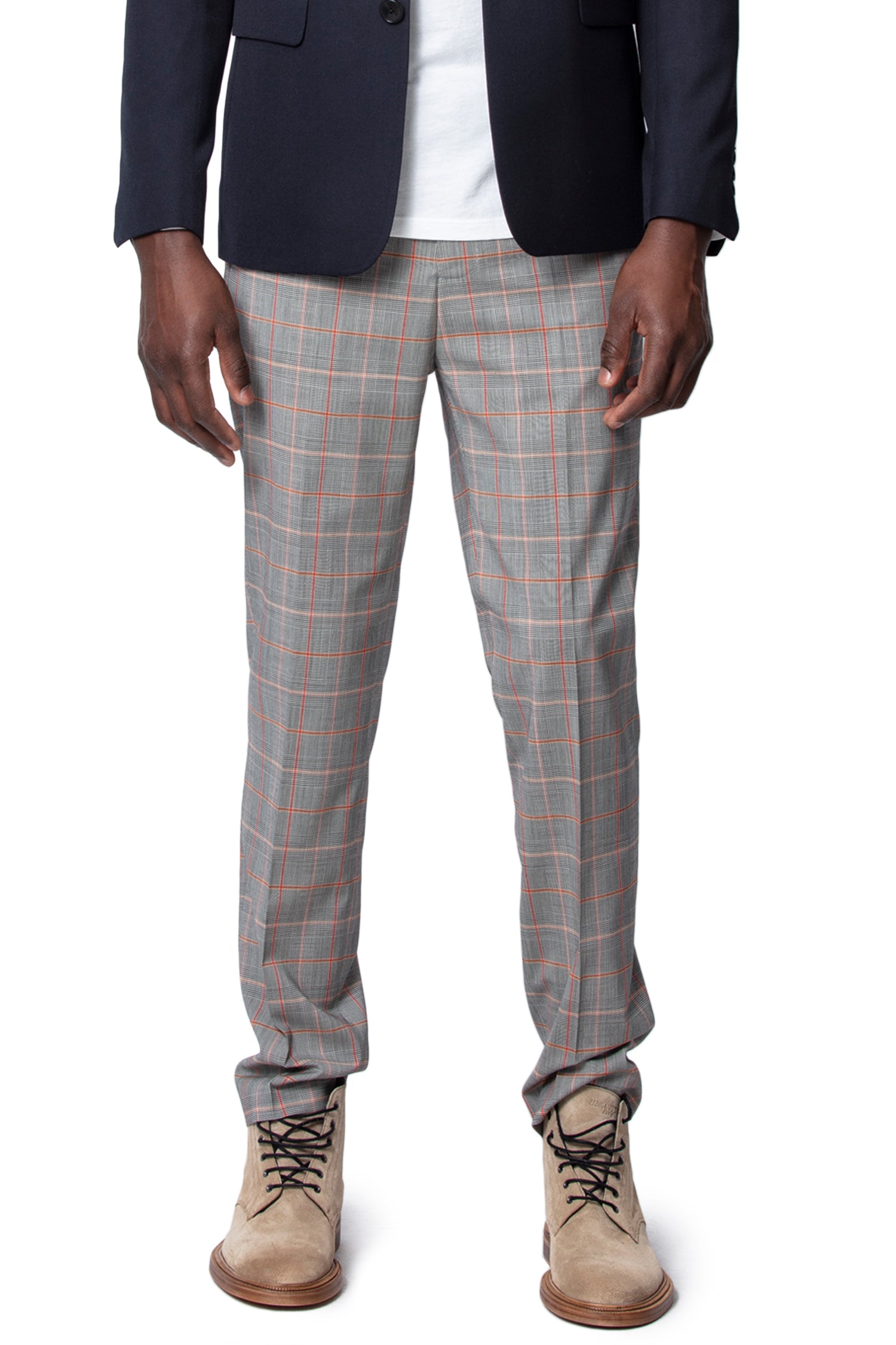 ZHORS LIGNE GRIS PEROU CHECKS PANTALON