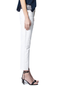 ZHORS LIGNE BLANC DEANA DENIM BLANC JEAN BOYFRIE
