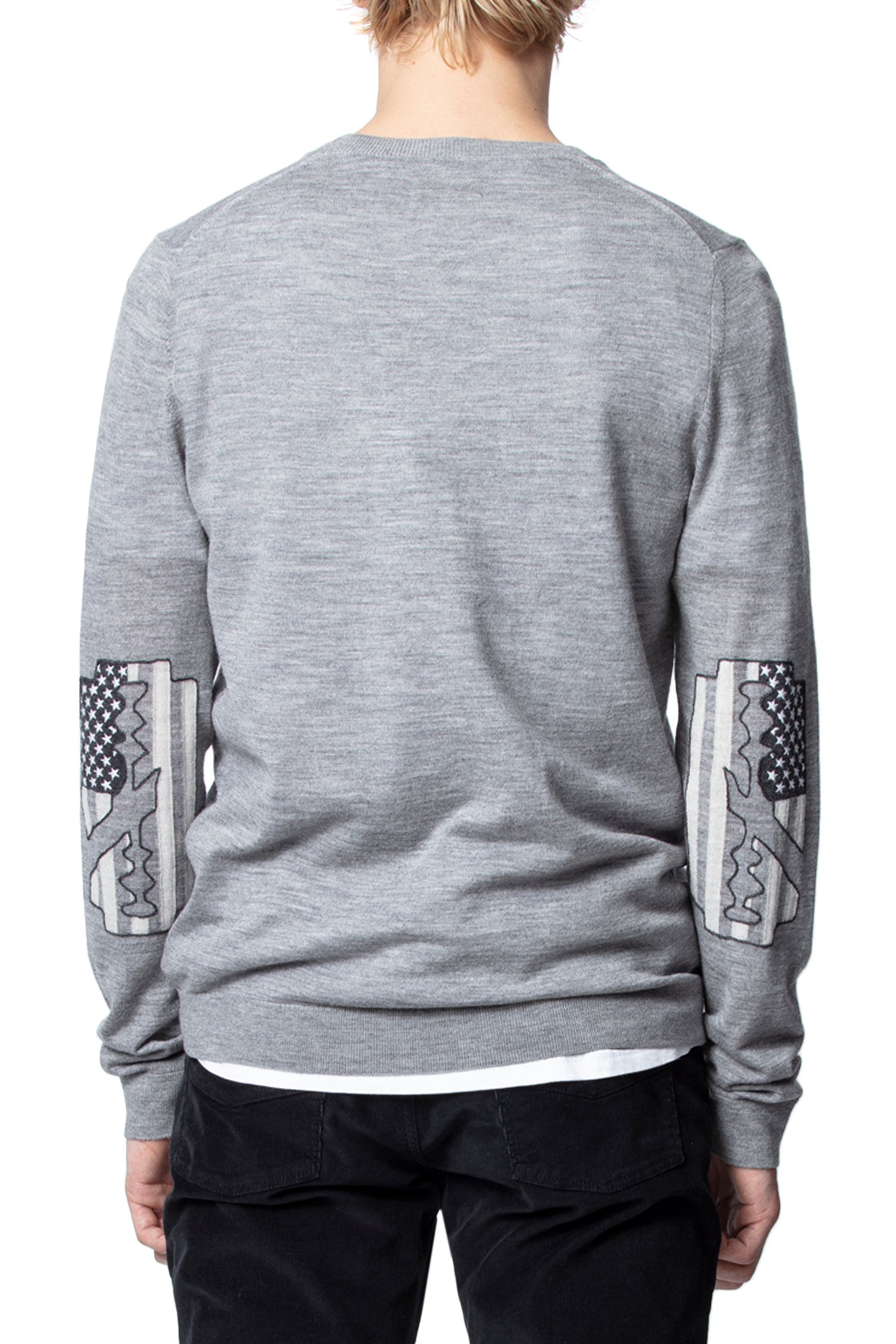 Pull Jeremy en soie - Gris Chine