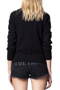 Cardigan Puky Cows Snake Beads - Noir