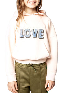 Sweat-shirt Lisy en laine - Rose