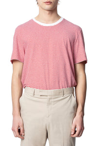 T-shirt Ted en cachemire - Feu