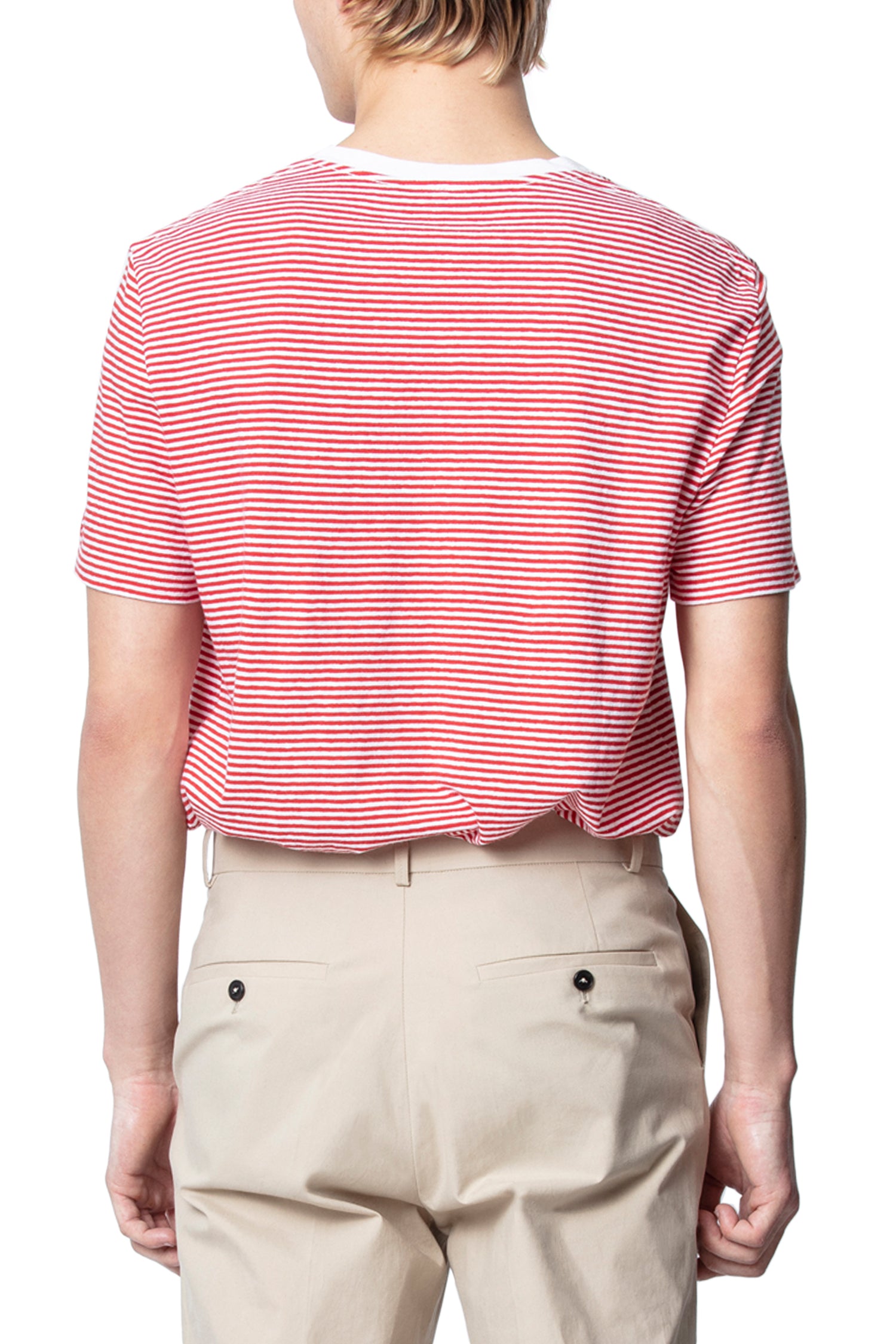 T-shirt Ted en cachemire - Feu