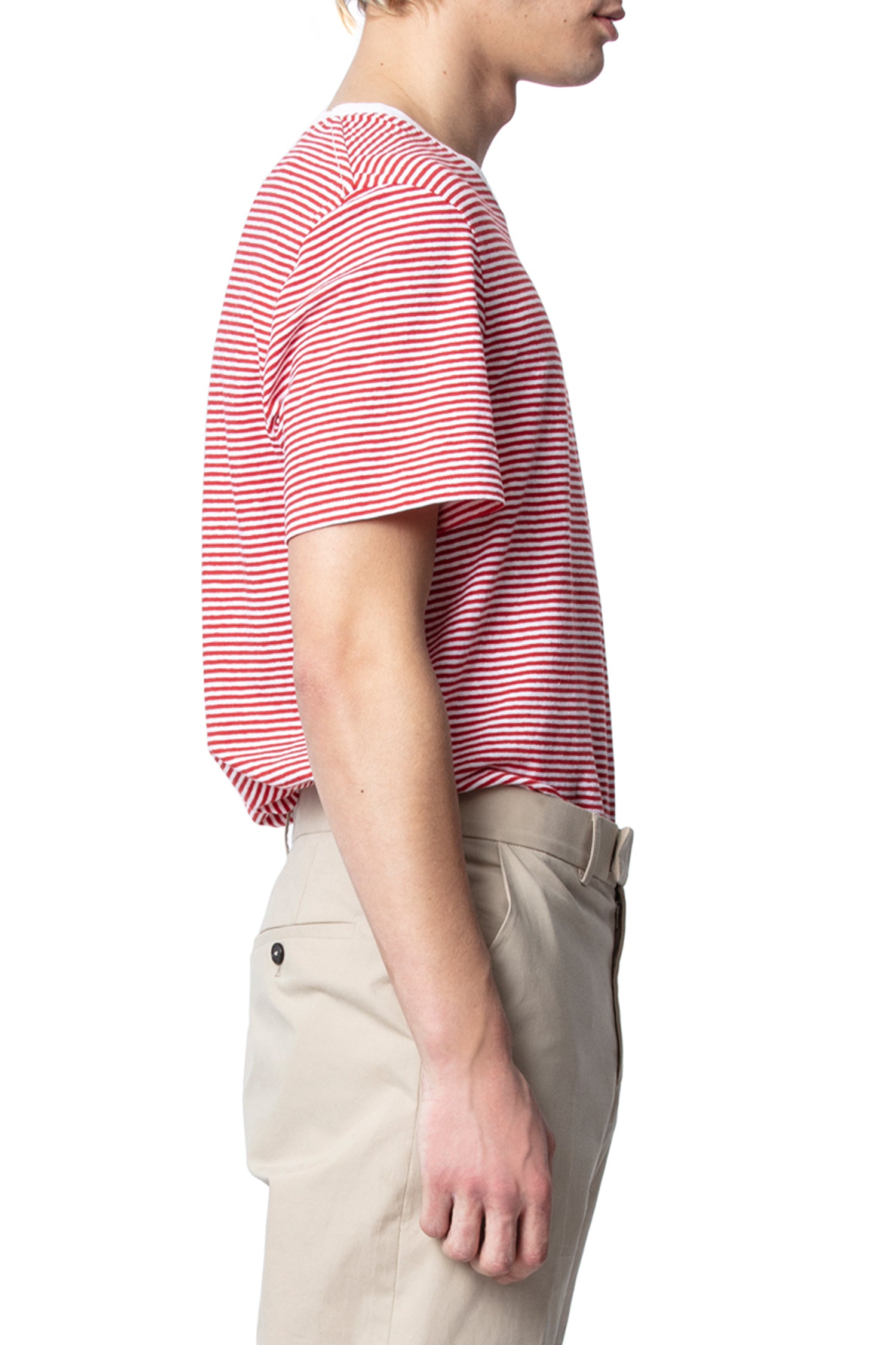 T-shirt Ted en cachemire - Feu