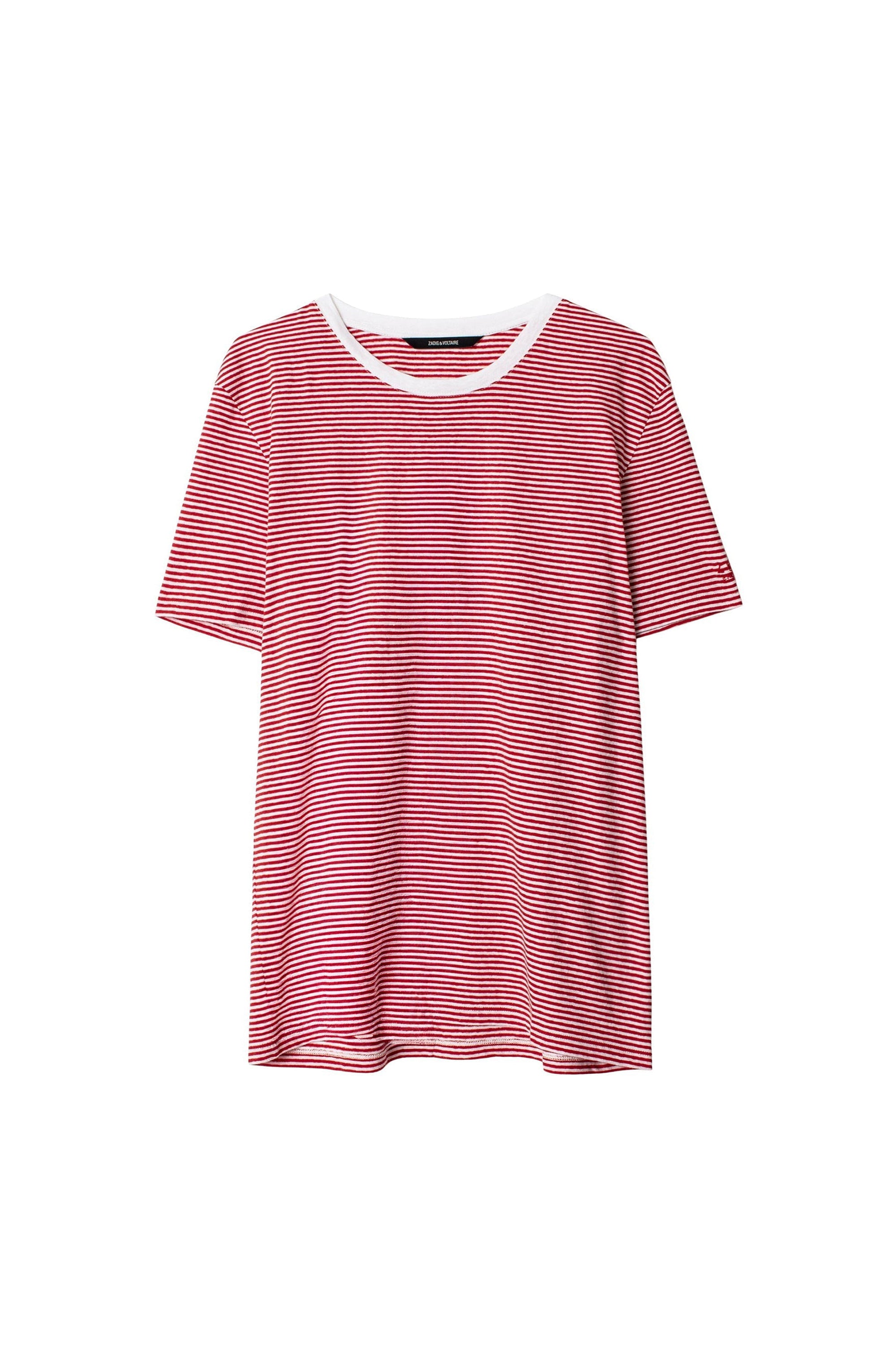 T-shirt Ted en cachemire - Feu