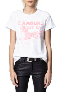 T-shirt Azedi Amour - Blanc