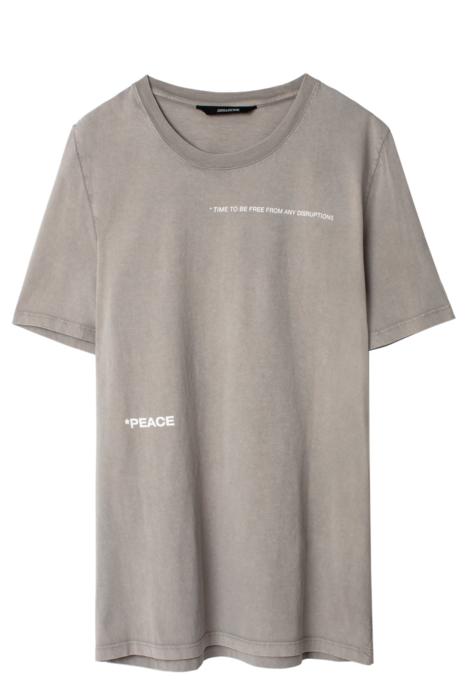 ZHORS LINE LIGHT GREY TED HC PEACE PHOTOPRINT T-SHIR