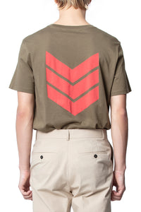 ZHORS LIGNE KAKI TED PIMA CO ARROW TEE-SHIRT PI