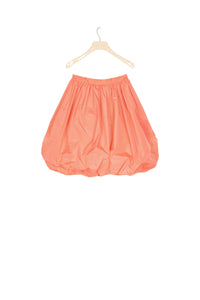 Ball skirt in faille - Tangerine