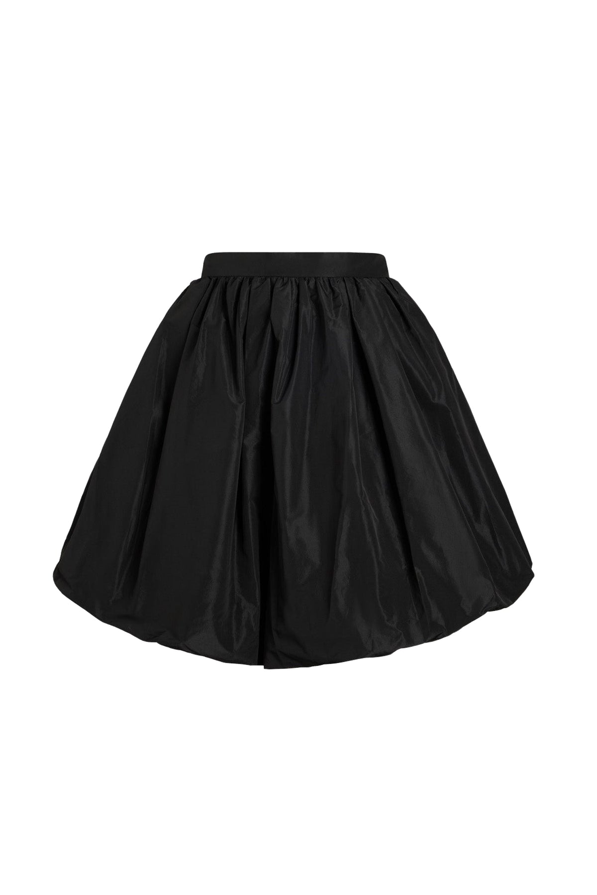 Black / Jupe boule en faille recyclée