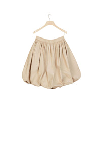 Cotton blend bubble skirt - Sand