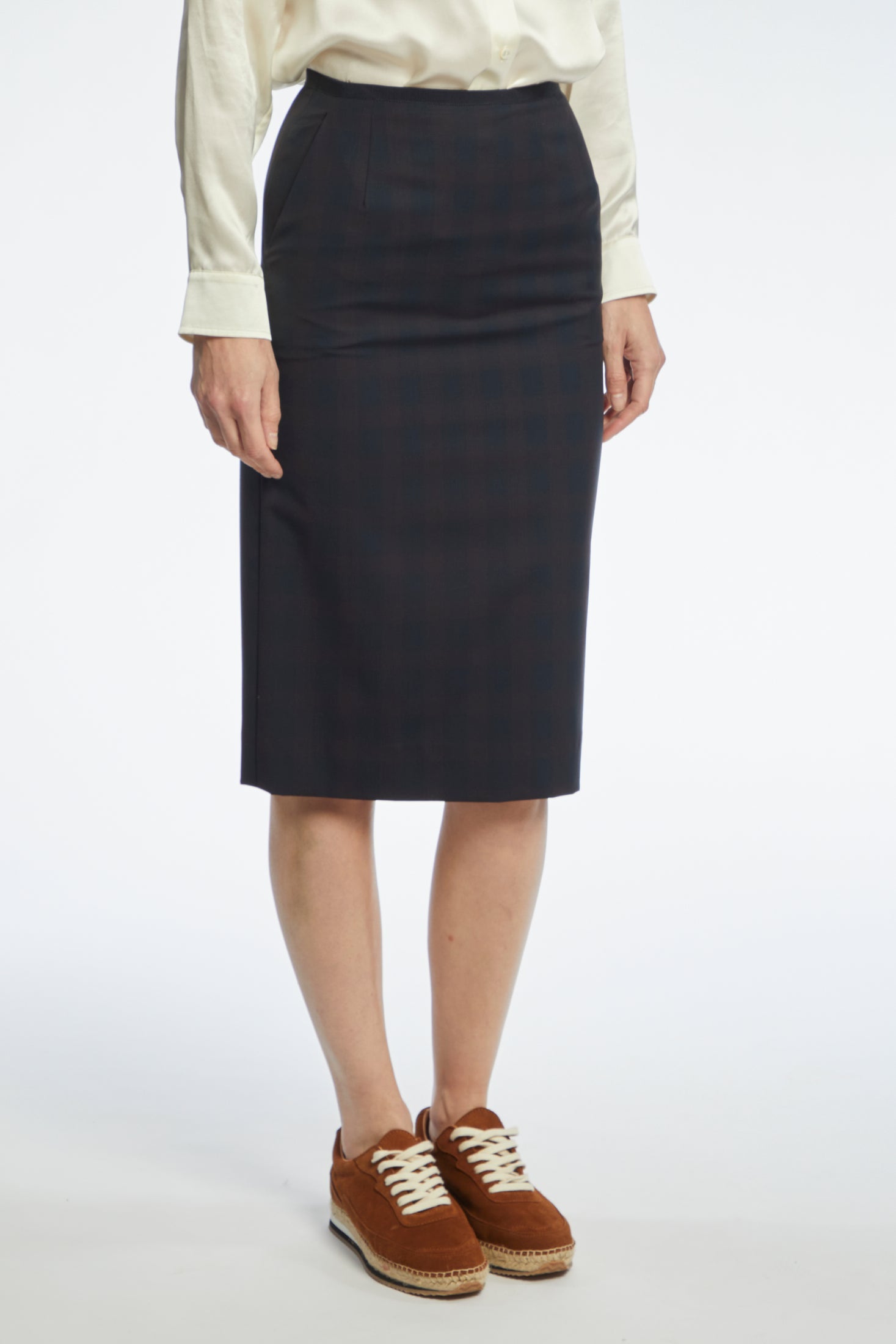 1qty NEW  / Jupe Chantal en laine - Black